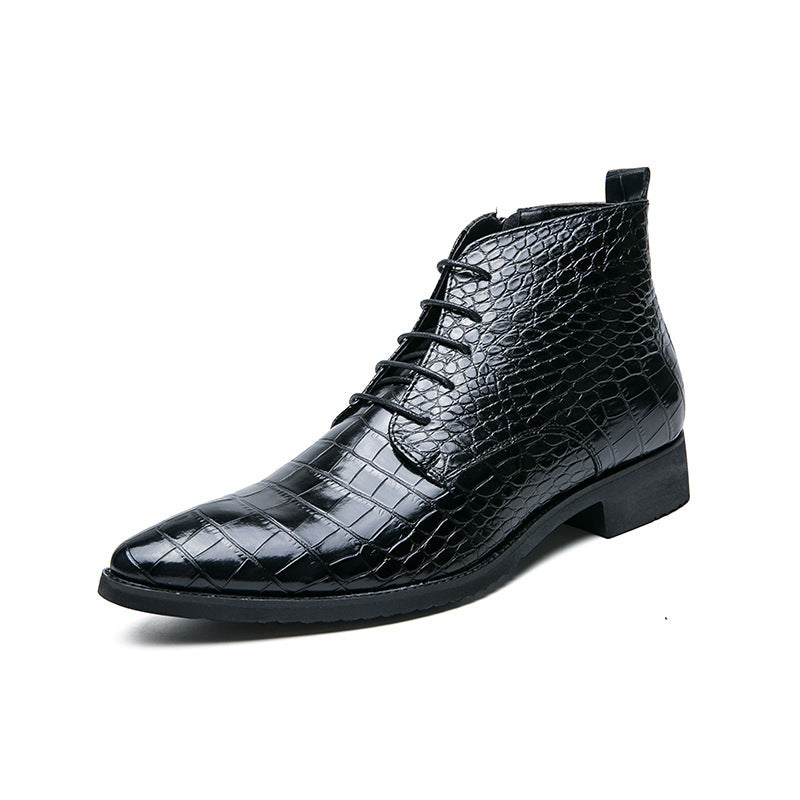 Viktor | Crocodile Leather Boots